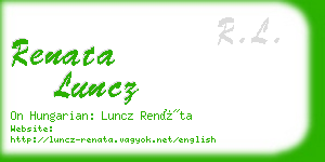 renata luncz business card